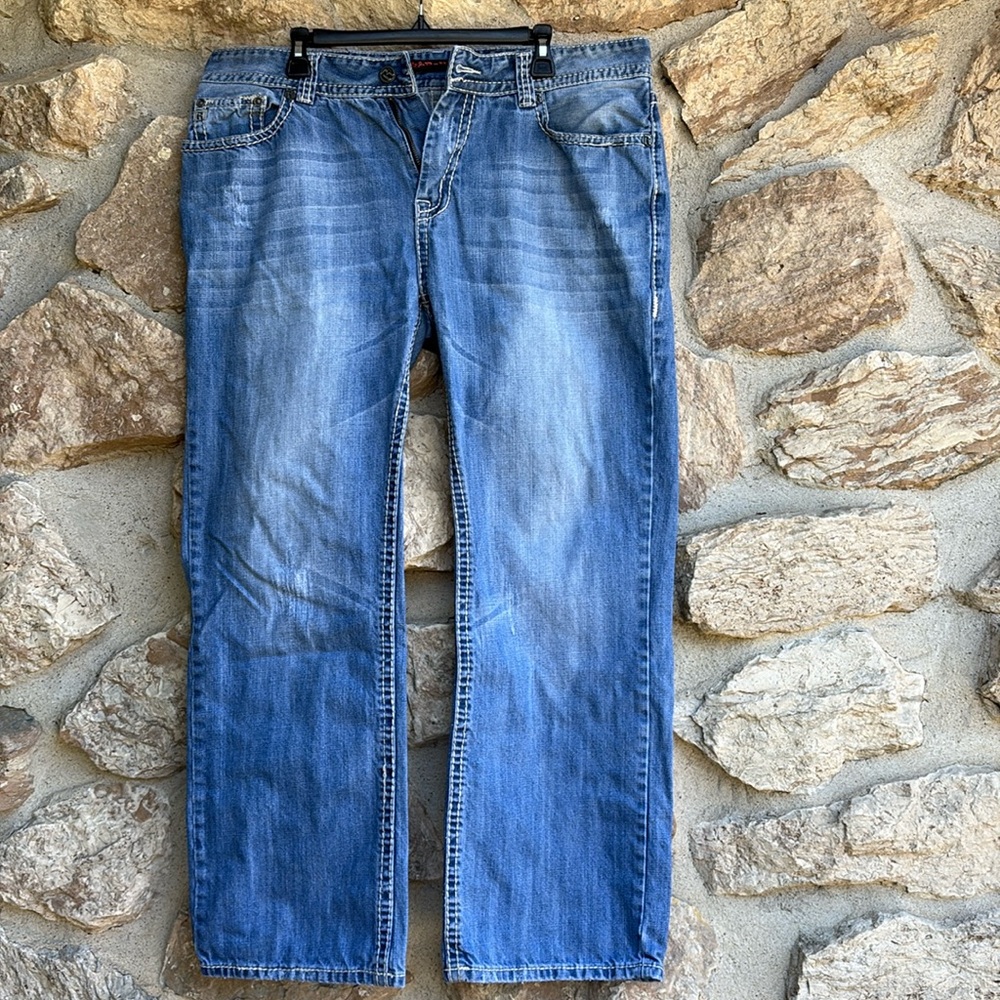 Men's Rock & Roll Double Barrel Straight Jeans - 38x32